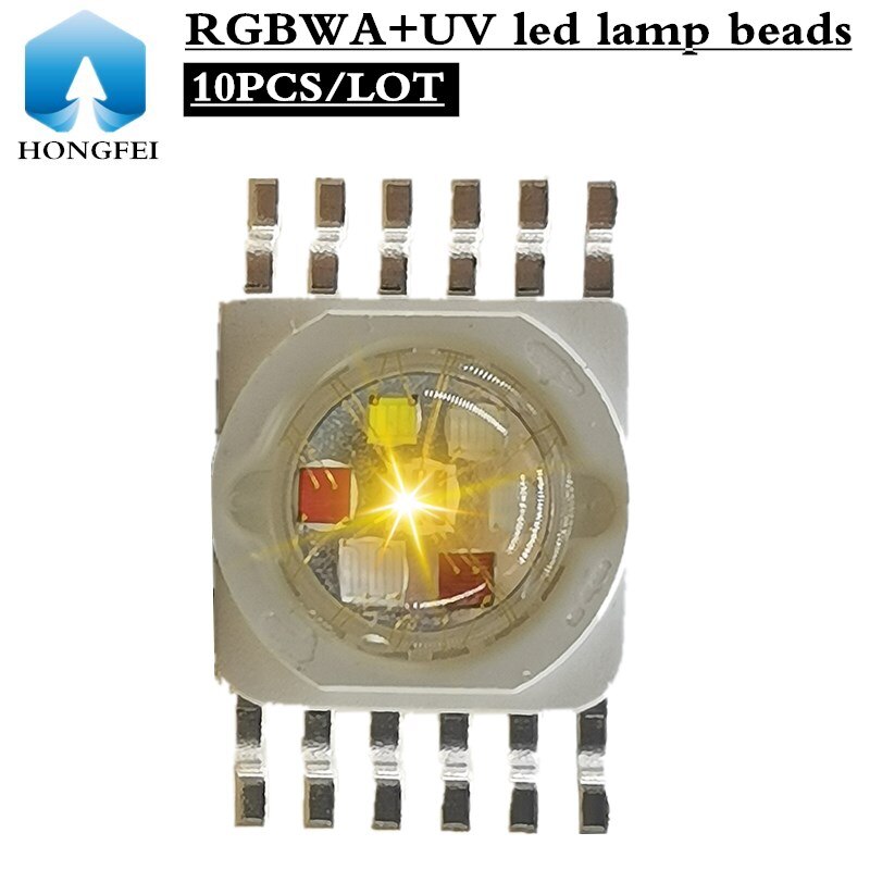 10PCS/ֵ RGBWA + UV 6IN1 18W led  , ..